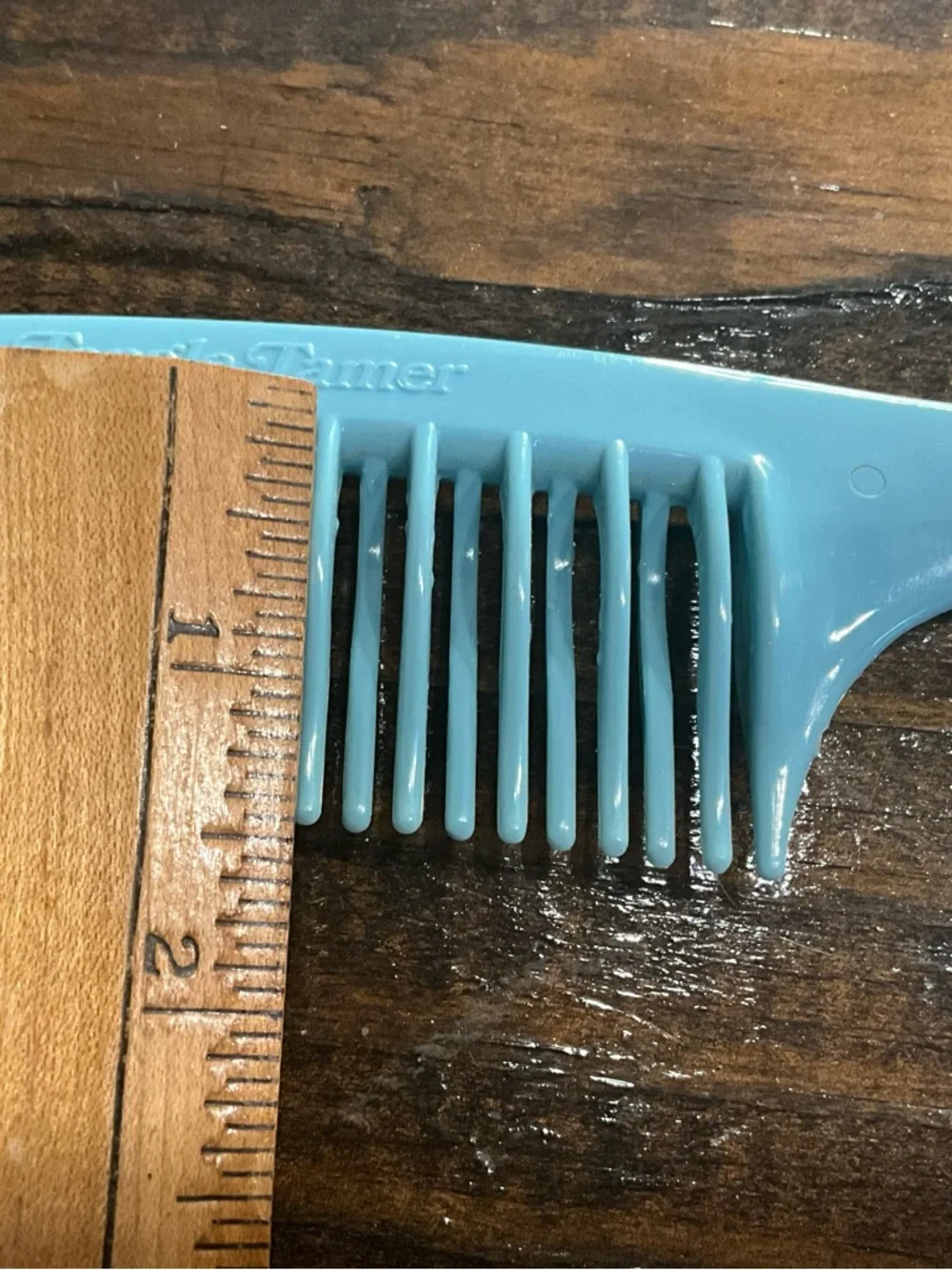 Vintage Light Blue Plastic Comb Tangle Tamer MCM